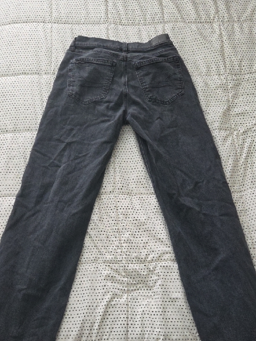 American Eagle Outfitters Black Stovepipe Jeans - Inner Waist Branding - Picture 5 of 5